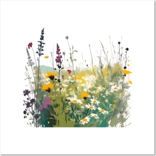 Flower Meadow 1 Posters and Art